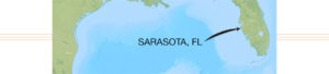 Location of Sarasota, Florida, USA